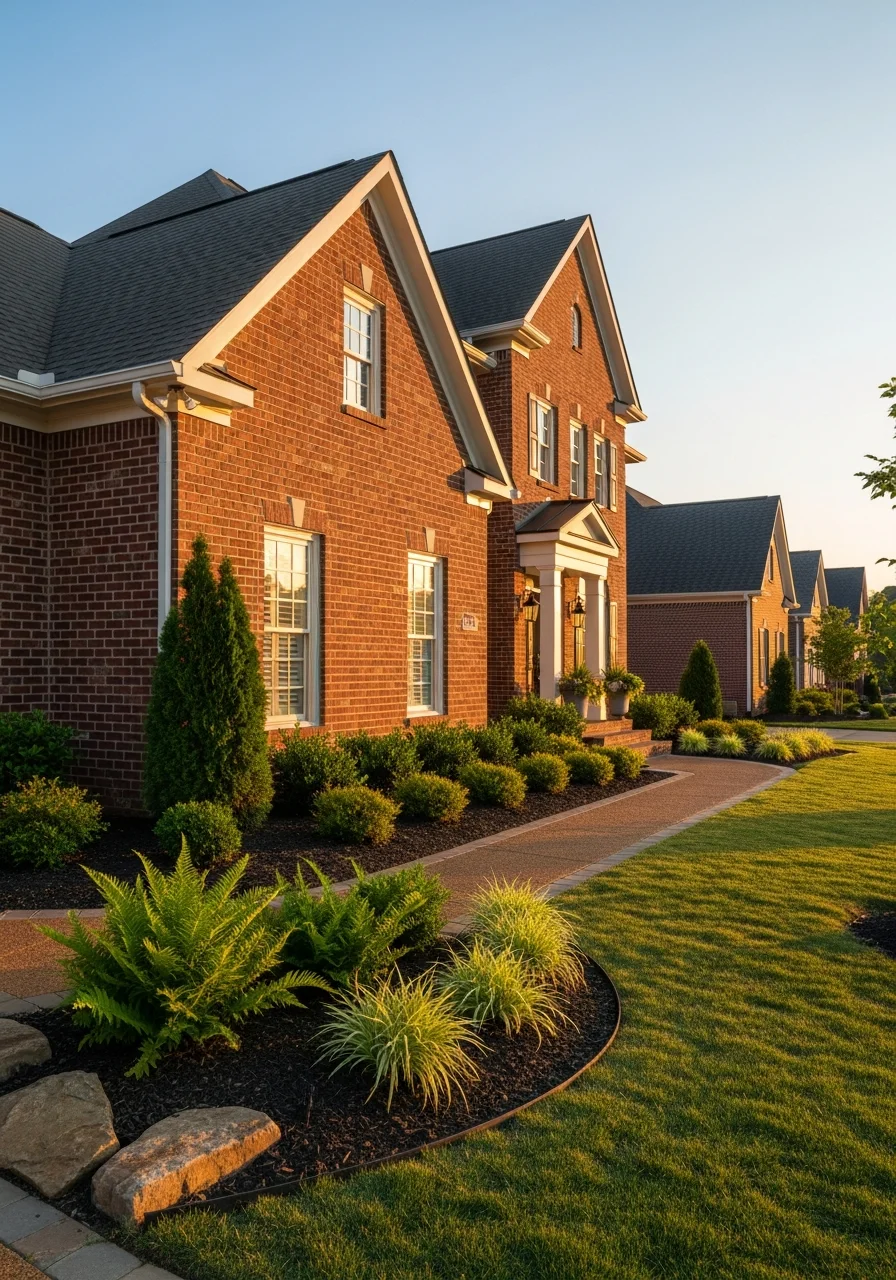 Detailed exterior shot of a Bellevue home showcasing quality construction and premium finishes.